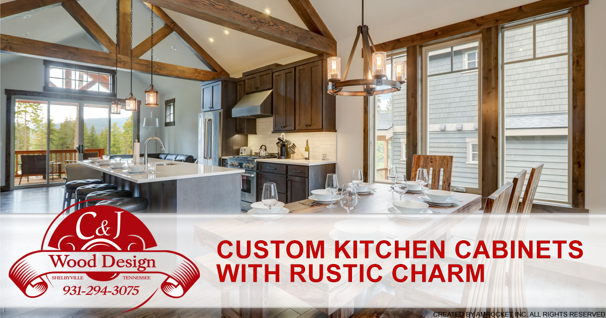 Custom kitchen design, remodeling - Custom Kitchen Cabinets with Rustic Charm | C and J Wood Design