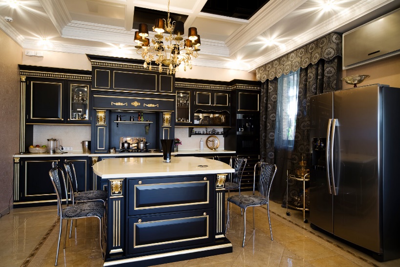 Black and Gold kitchen